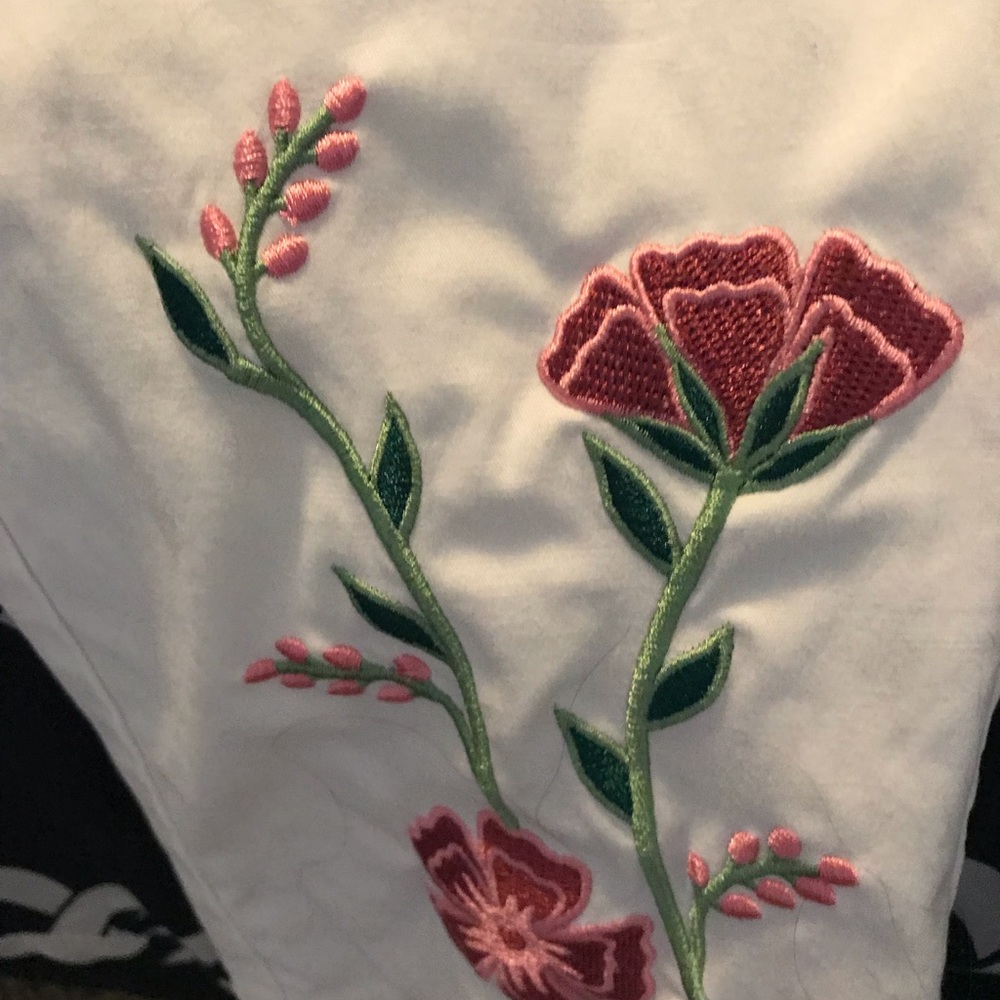Jaanuu scrub pants with adorable floral print